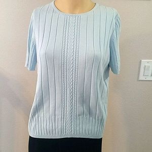 Laura Scott size Large 14/16 short sleeve sweater
